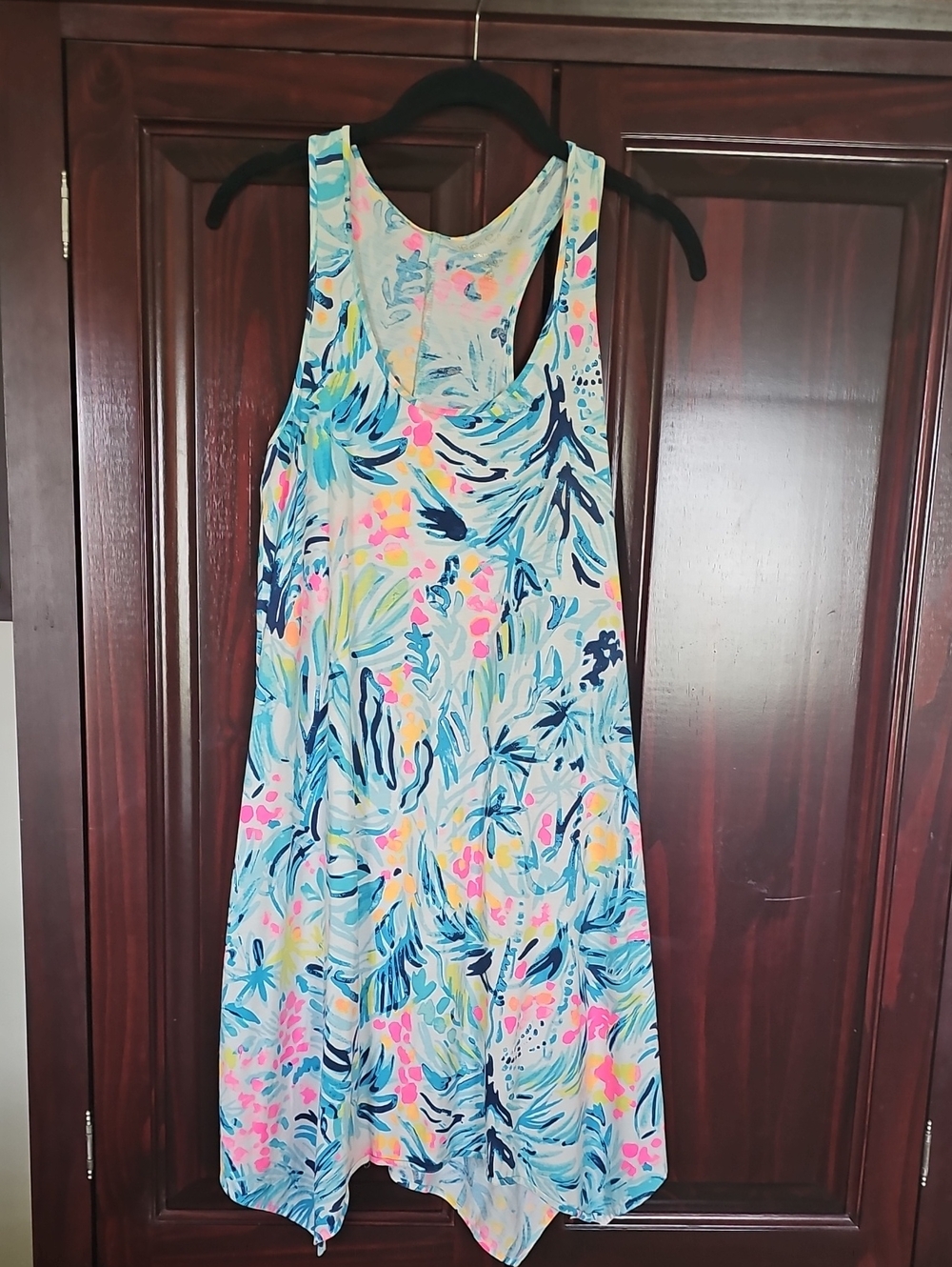 Lilly Pulitzer Blue Multi Floral Tank Dress